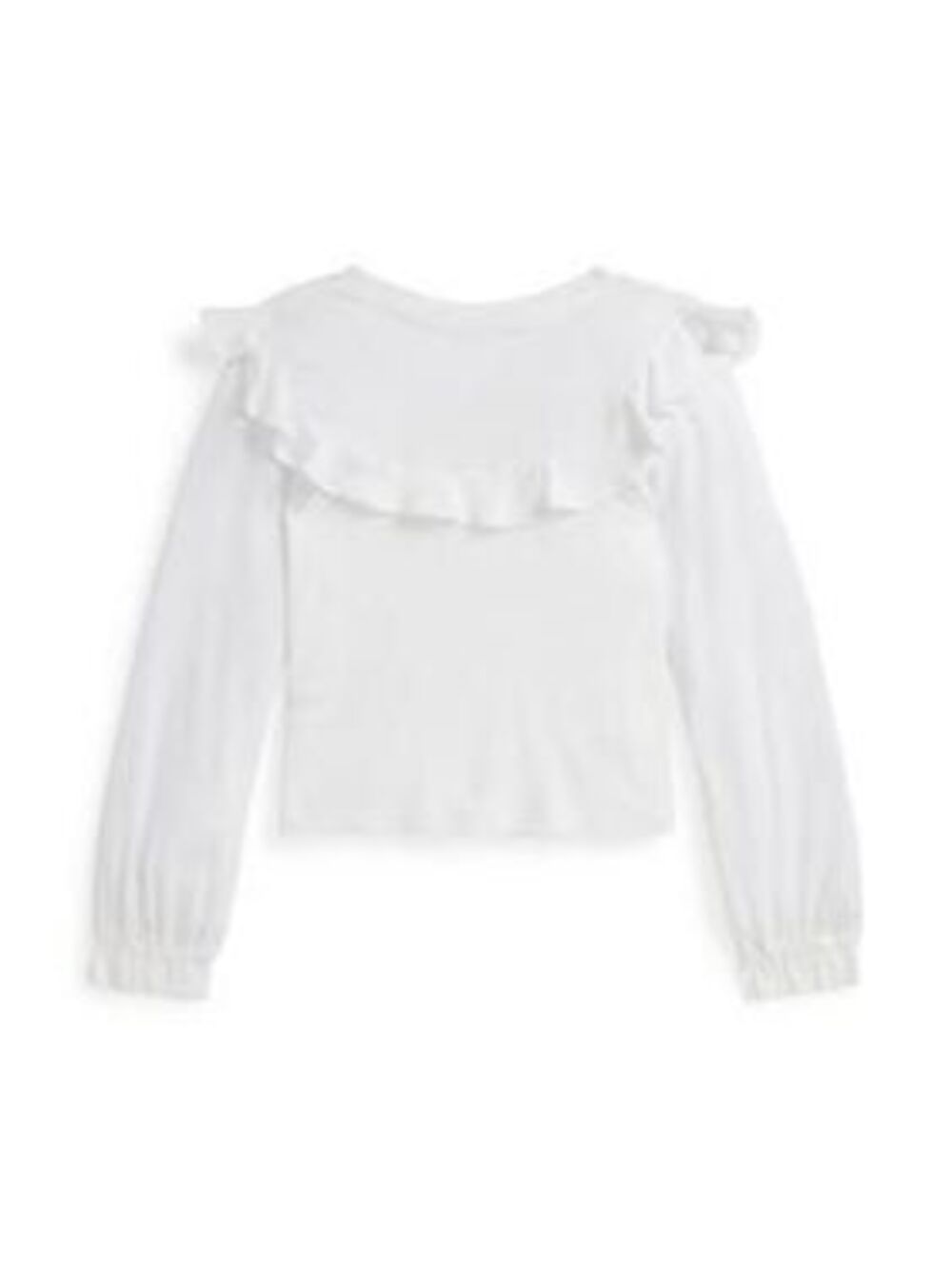 Girls ruffled long sleeve tee